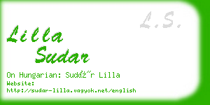 lilla sudar business card